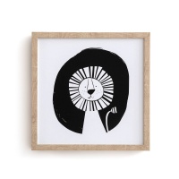 Рамка Детская с рисунком лев Clo единый размер черный LA REDOUTE INTERIEURS  фото, kupilegko.ru